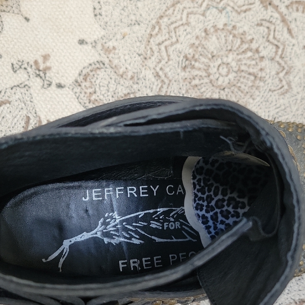 Free People Black Studded Ankle Booties - Picture 4 of 5